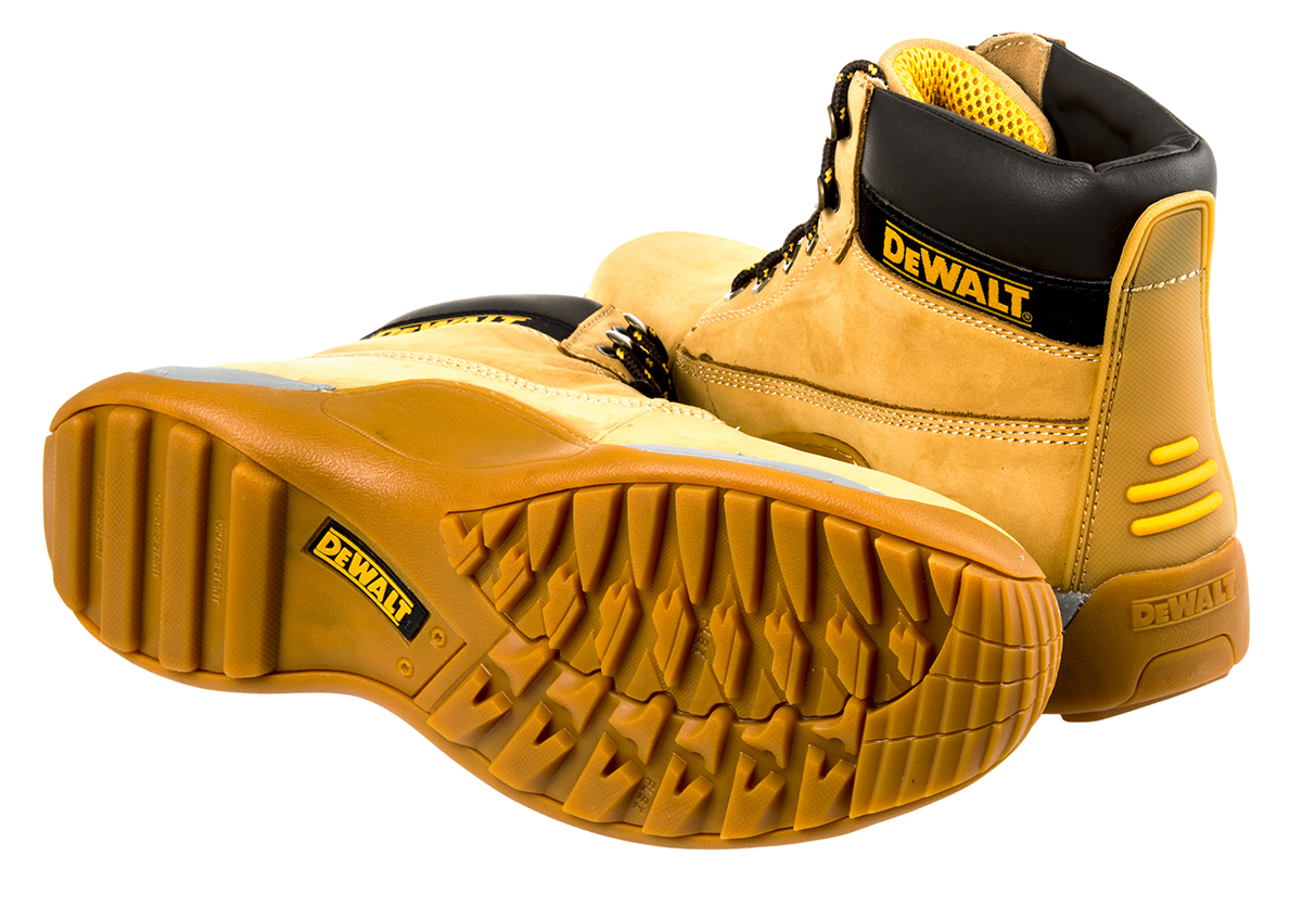 apprentice-size-9 DeWALT Apprentice Honey Steel Toe Capped Men's Safety Boots 9, EU 43 EN 345 SB, EN ISO 20345:2011