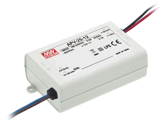 MEAN WELL LED Driver, 12V Output, 25.2 W Output, 2.1A