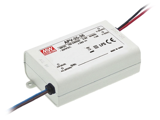 MEAN WELL LED Driver, 36V Output, 36 W Output, 1A