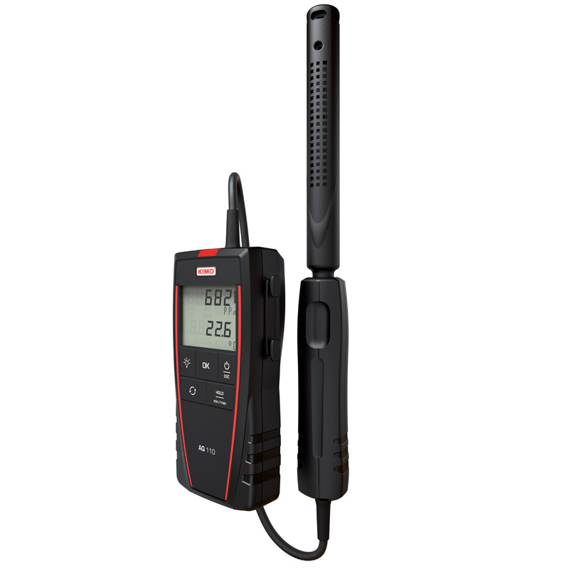 KIMO AQ 110 Handheld Gas Detector for Carbon Dioxide Detection, RoHS II, 2014/30/EU EMC, 2014/35/EU Low Voltage,