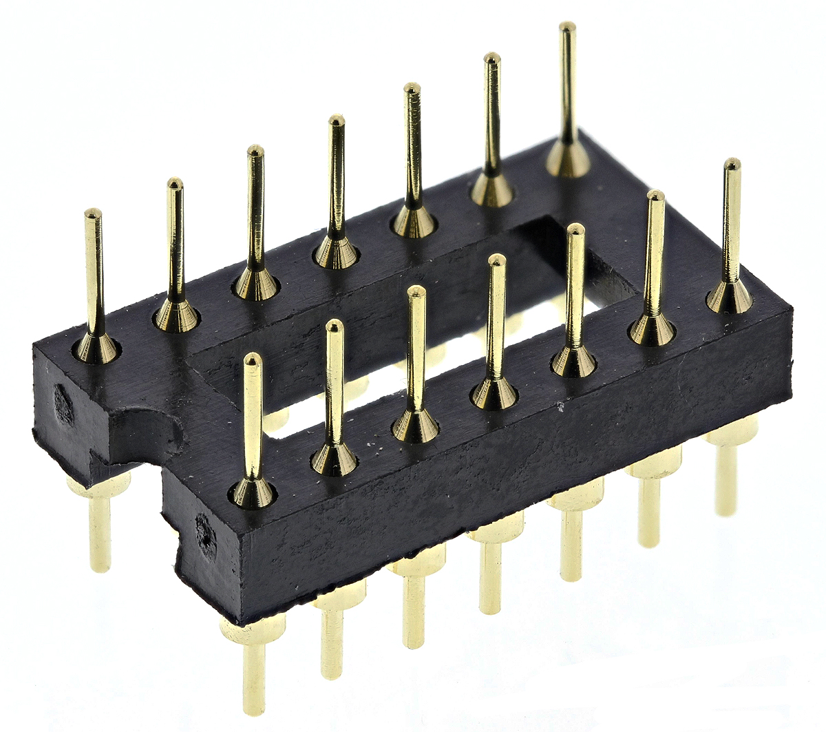 ar-14-stt ASSMANN WSW Straight Through Hole Mount 2.54 mm Pitch IC Socket Adapter, DIP to DIP