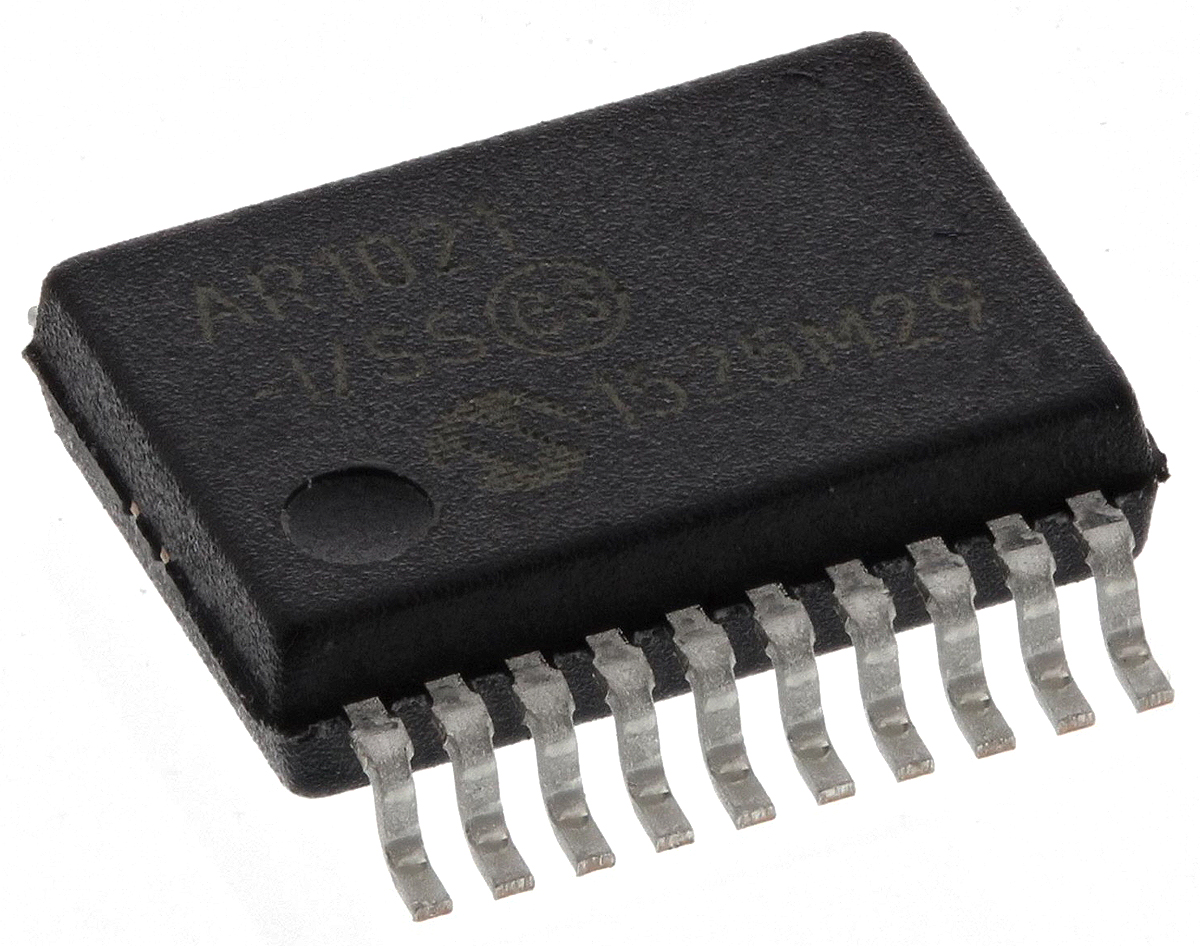 Microchip Resistive Touch Screen Controller, 10 bit 140 sps SPI Touch Screen Controller 8 Wire, 20-Pin SSOP