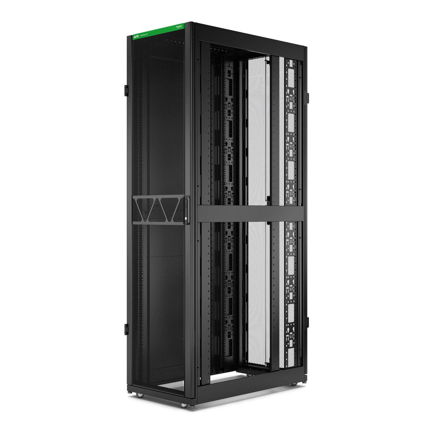 ar3107b2 APC NetShelter SX Series Black 48 U Steel Enclosure , with 4 Post Frame, 107 cm, 225.8 cm Height 60 cm