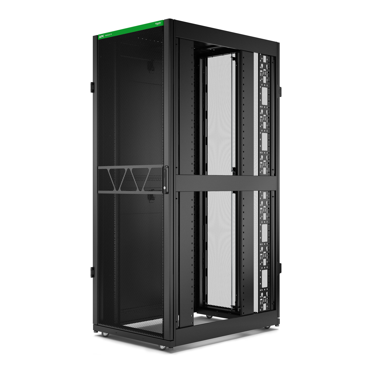 APC NetShelter SX Series Black 42 U Steel Enclosure , with 4 Post Frame, 1070 mm, 1991 mm Height 750 mm