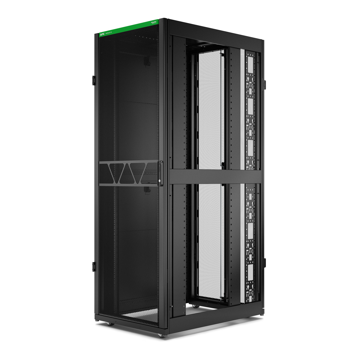ar3155b2 APC NetShelter SX Series Black 45 U Steel Enclosure , with 4 Post Frame, 1070 mm, 2124 mm Height 750 mm
