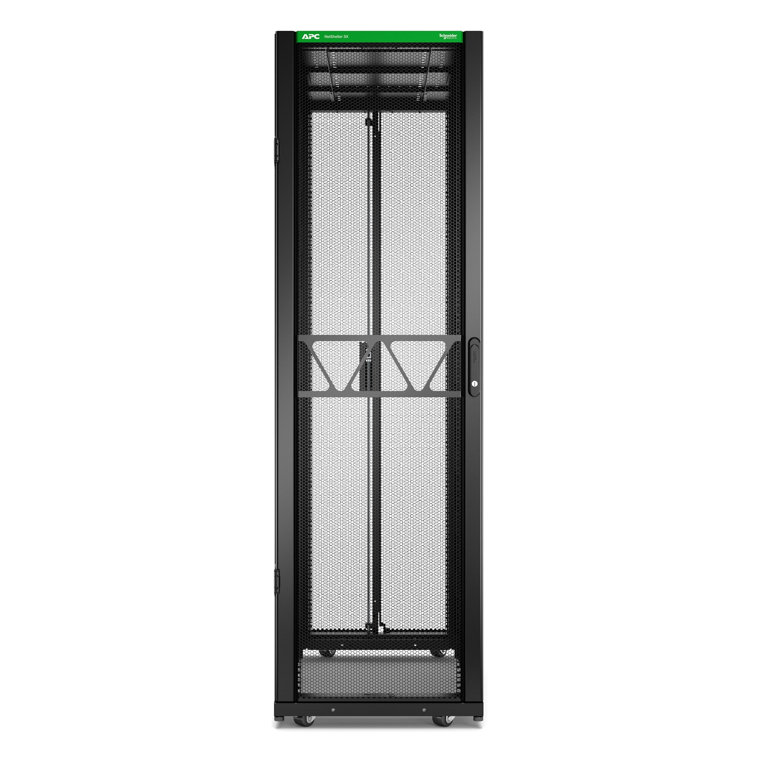 APC NetShelter SX Series Black 42 U Steel Enclosure , with 4 Post Frame, 1200 mm, 1991 mm Height 600 mm