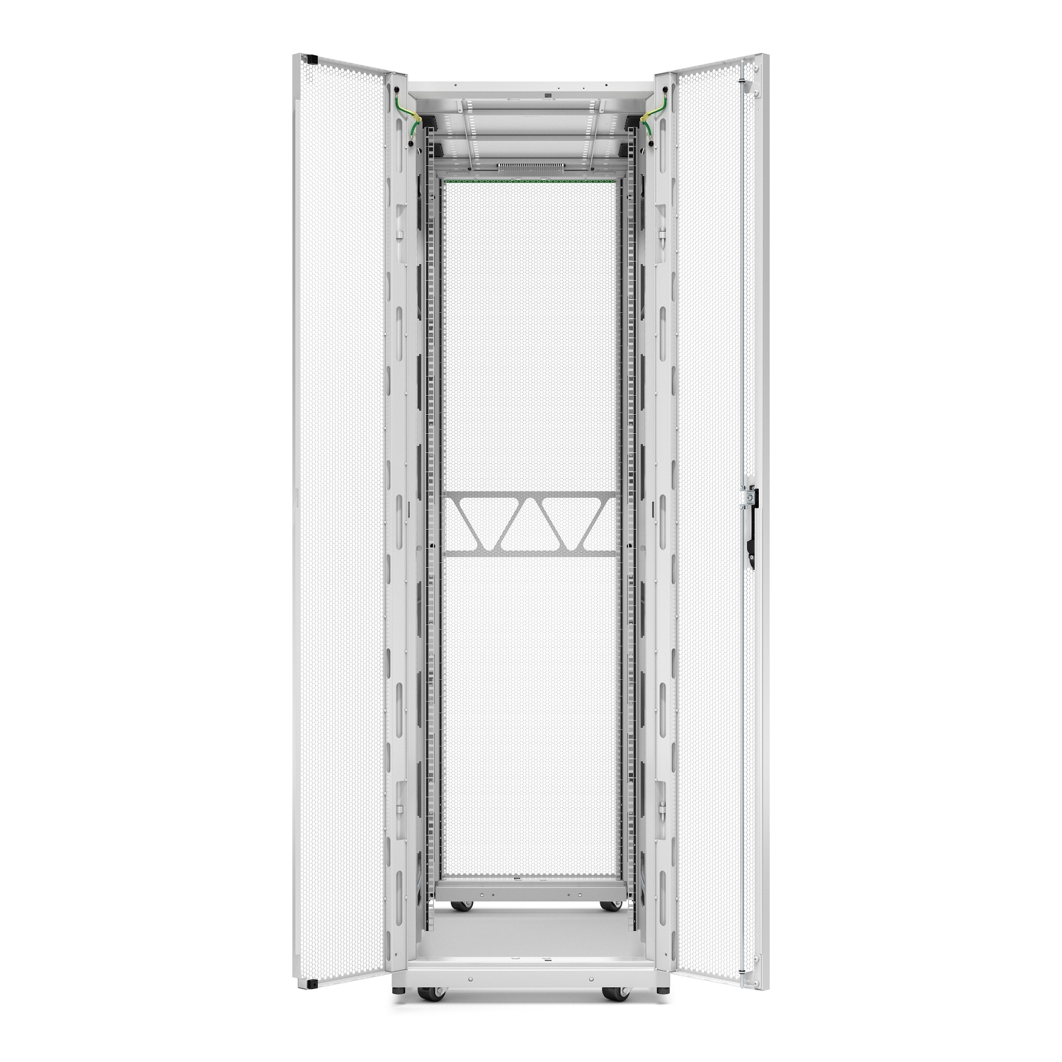 ar3300w2 APC NetShelter SX Series White 42 U Steel Enclosure , with 4 Post Frame, 1200 mm, 1991 mm Height 600 mm
