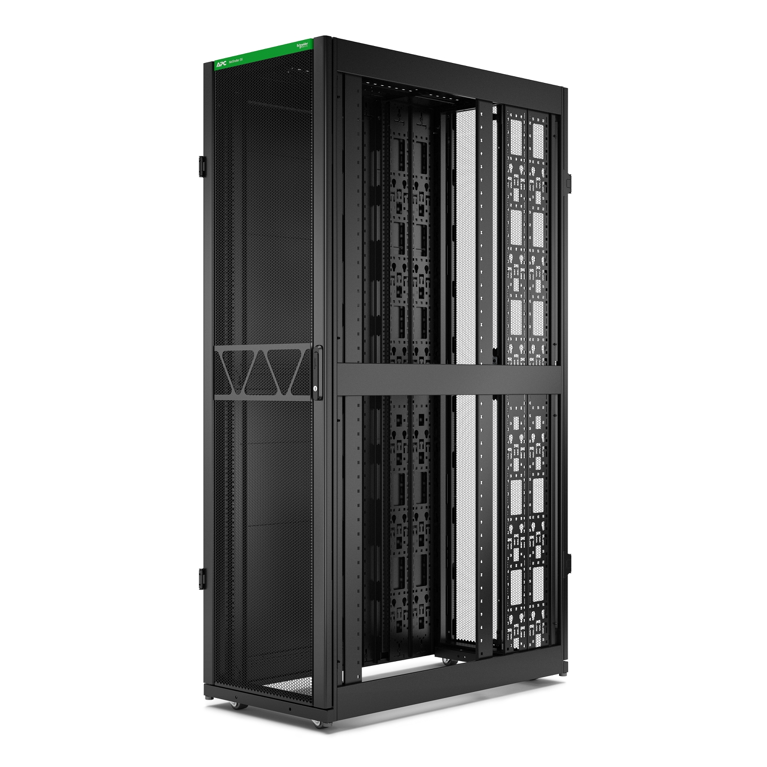 ar3305b2 APC NetShelter SX Series Black 45 U Steel Enclosure , with 4 Post Frame, 1200 mm, 2124 mm Height 600 mm