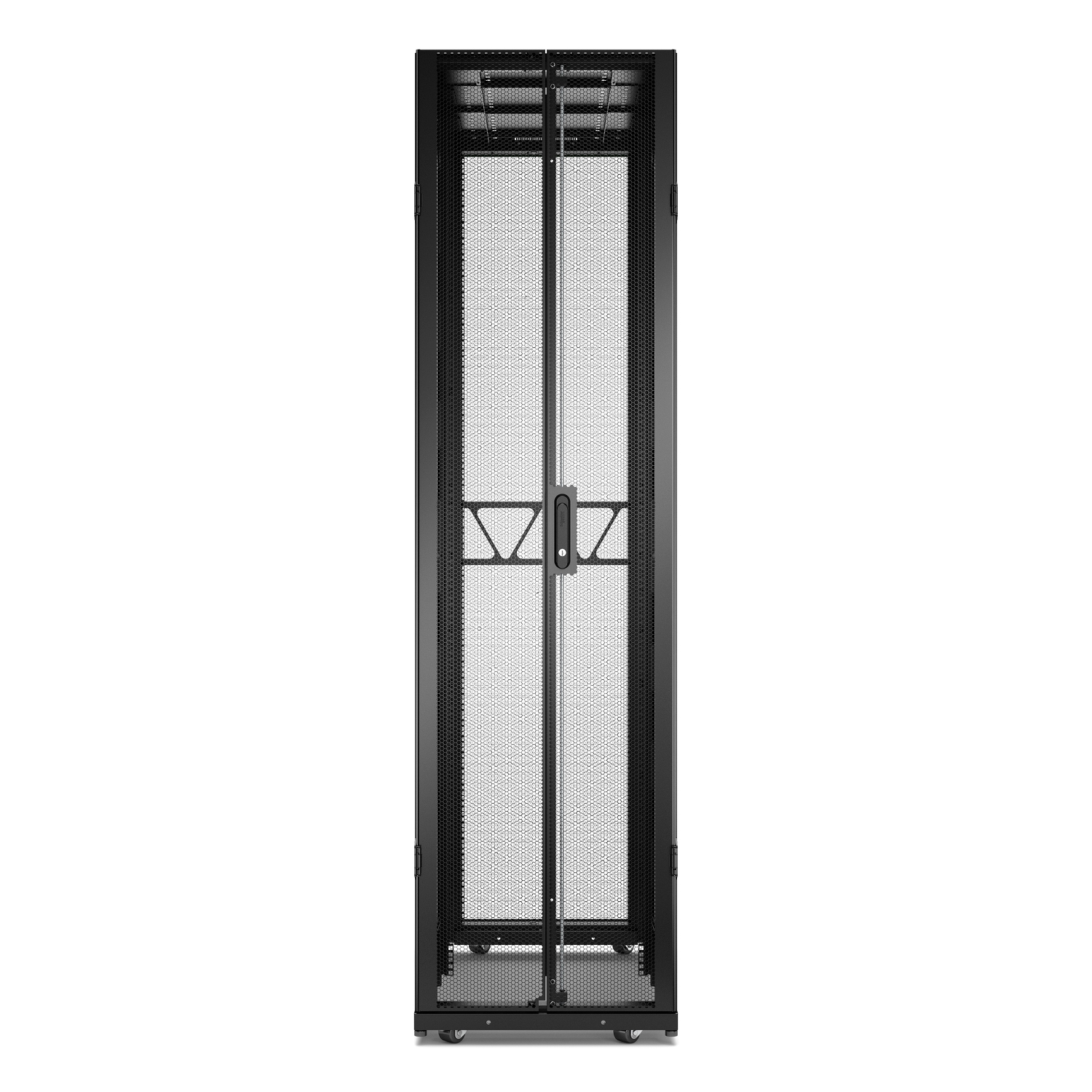 APC NetShelter SX Series Black 48 U Steel Enclosure , with 4 Post Frame, 1200 mm, 2258 mm Height 600 mm