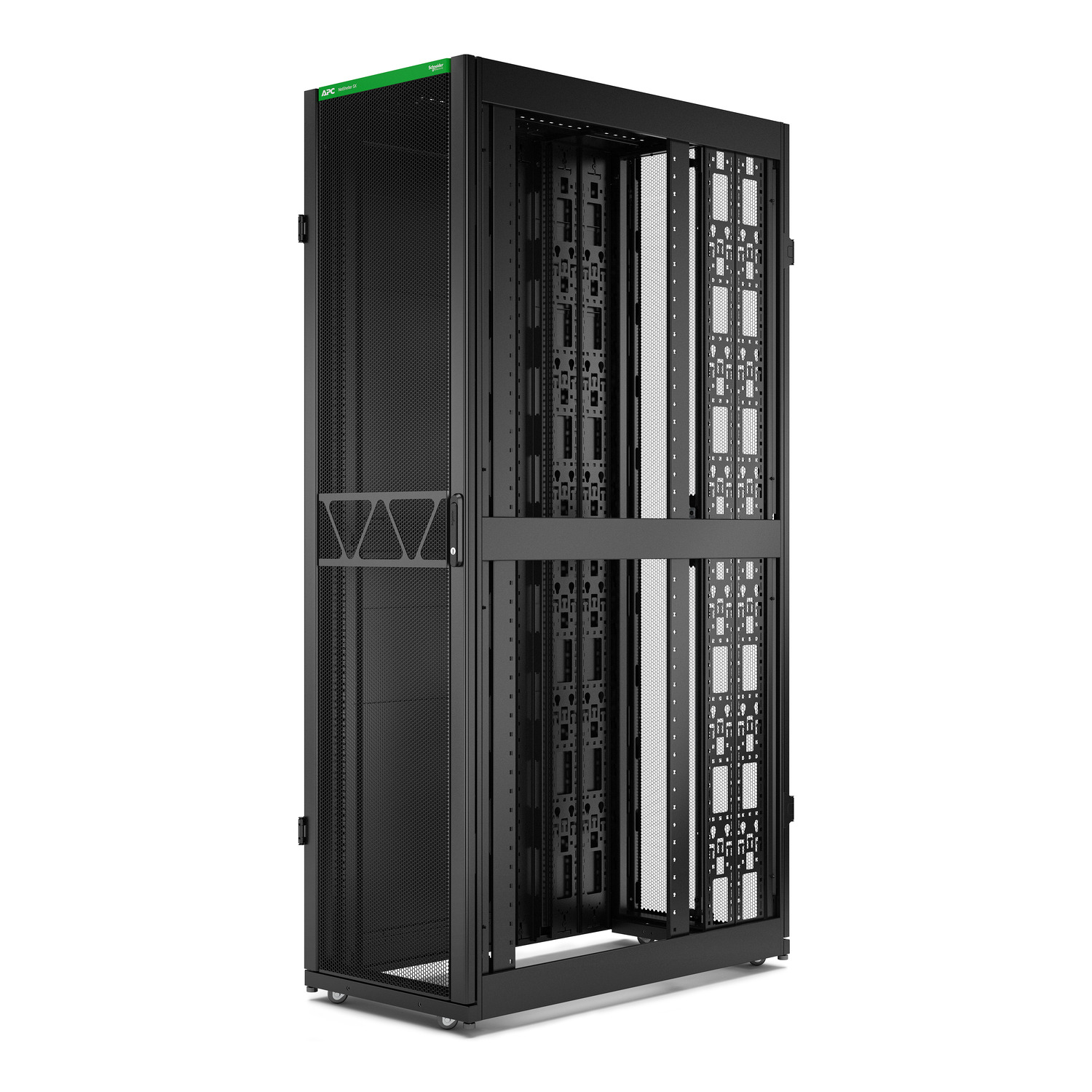 ar3307b2 APC NetShelter SX Series Black 48 U Steel Enclosure , with 4 Post Frame, 1200 mm, 2258 mm Height 600 mm