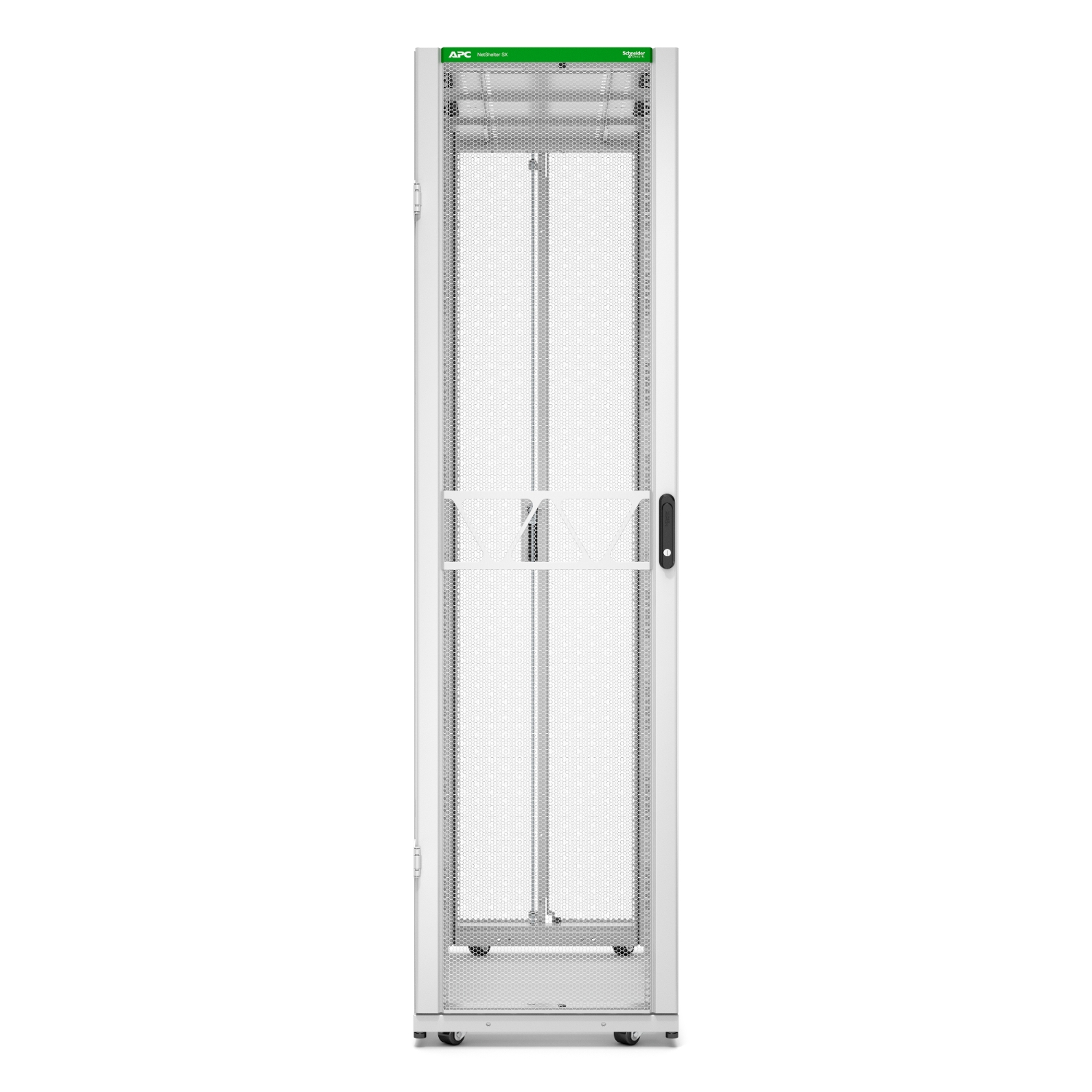 ar3307w2 APC NetShelter SX Series White 48 U Steel Enclosure , with 4 Post Frame, 1200 mm, 2258 mm Height 600 mm