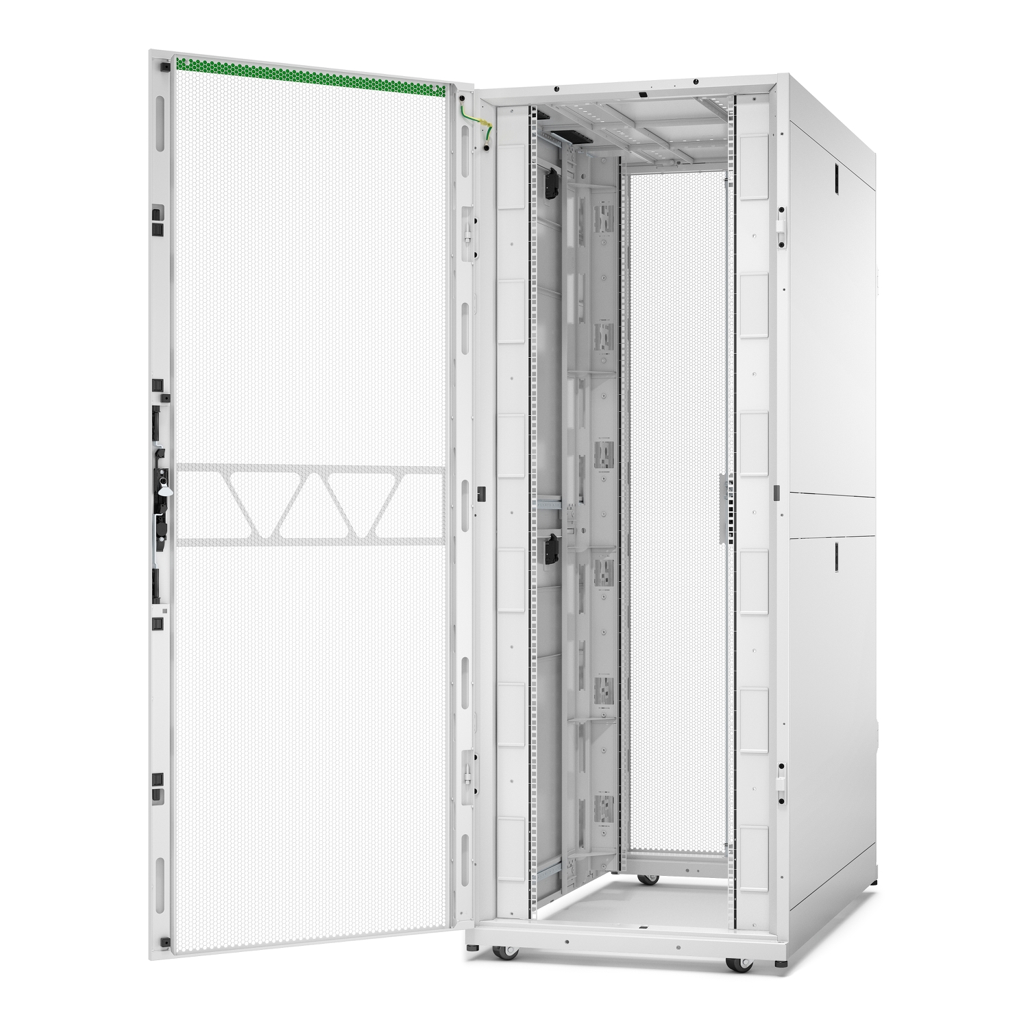 ar3350w2 APC NetShelter SX Series White 42 U Steel Enclosure , with 4 Post Frame, 1200 mm, 1991 mm Height 750 mm