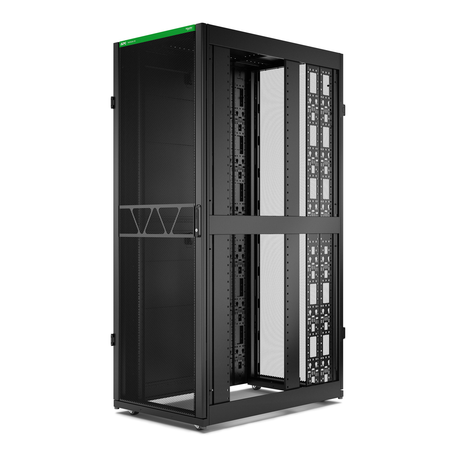 ar3355b2 APC NetShelter SX Series Black 45 U Steel Enclosure , with 4 Post Frame, 1200 mm, 2124 mm Height 750 mm