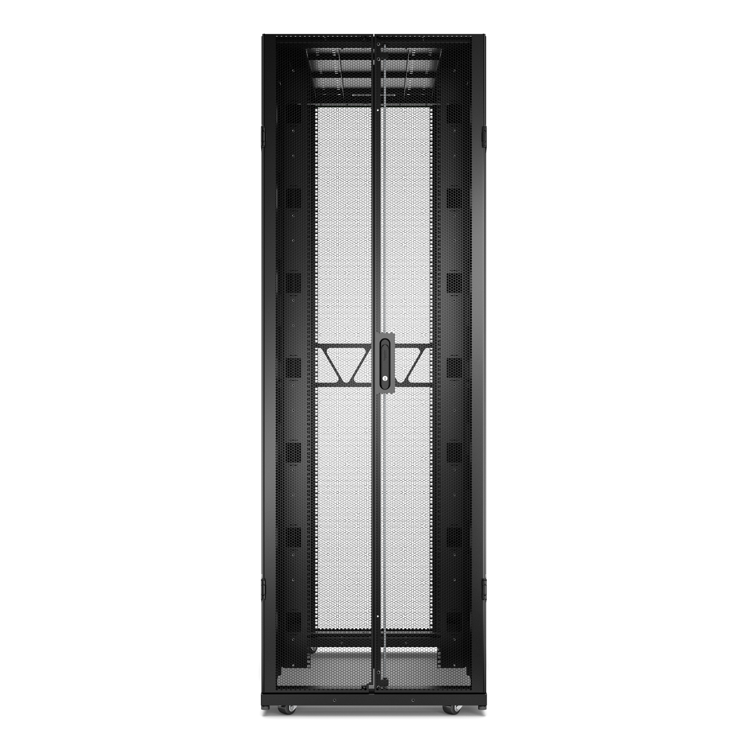 APC NetShelter SX Series Black 48 U Steel Enclosure , with 4 Post Frame, 1200 mm, 2258 mm Height 750 mm