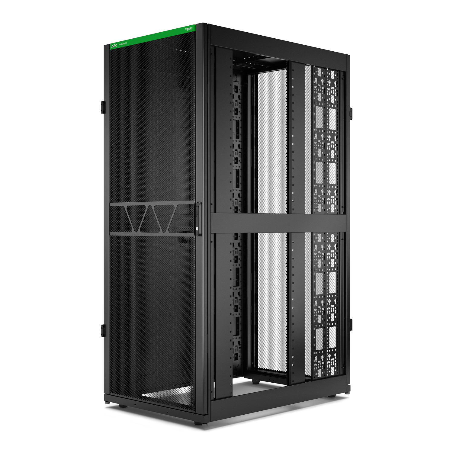 ar3380b2 APC NetShelter SX Series Black 42 U Steel Enclosure , with 4 Post Frame, 1200 mm, 1991 mm Height 800 mm