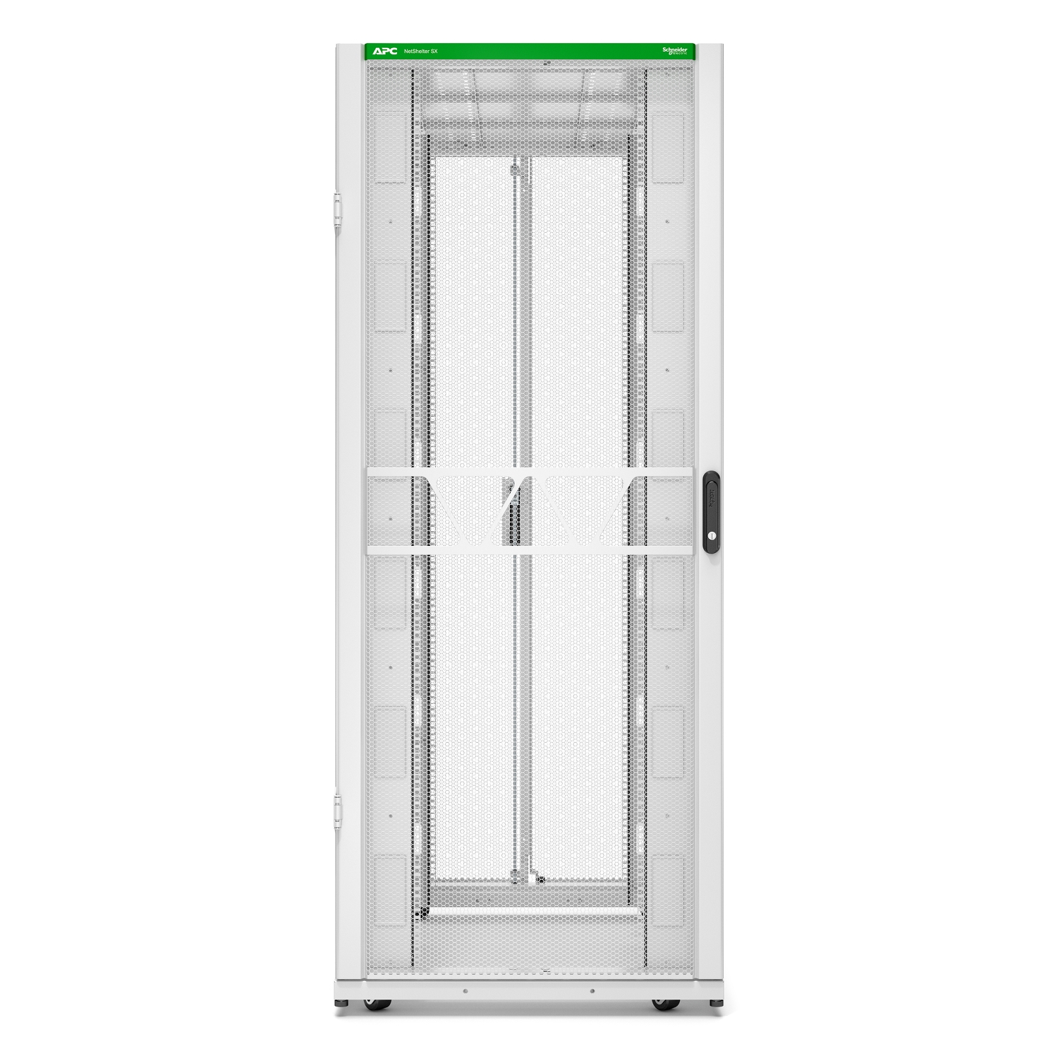 APC NetShelter SX Series White 42 U Steel Enclosure , with 4 Post Frame, 1200 mm, 1991 mm Height 800 mm