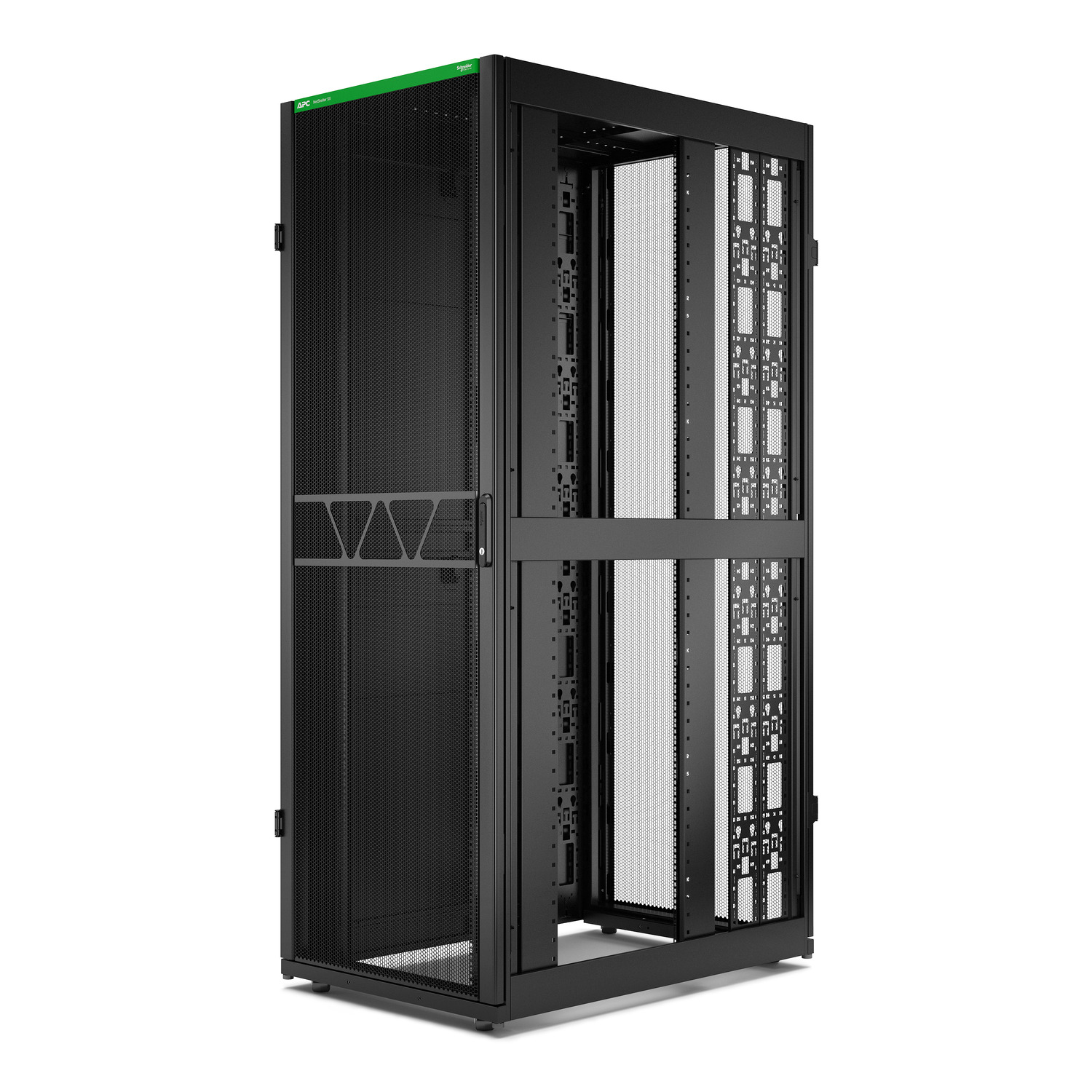 ar3387b2 APC NetShelter SX Series Black 48 U Steel Enclosure , with 4 Post Frame, 1200 mm, 2258 mm Height 800 mm