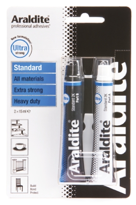 Araldite Araldite Standard 2K Liquid Adhesive, Cream, 32 g