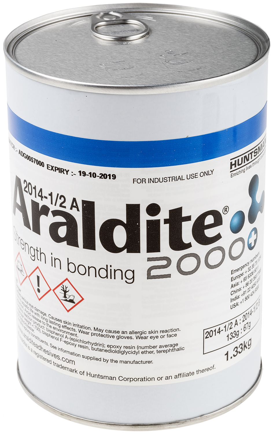 Araldite Araldite 2014-2 Liquid Adhesive, Grey, 2 x 1 kg