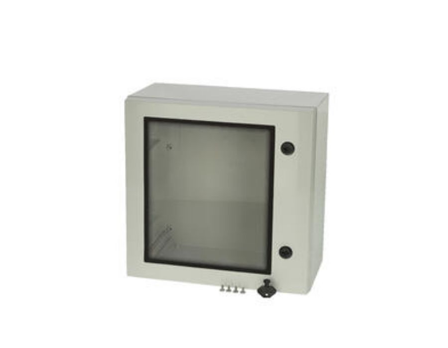 Fibox ARCA 303021W Series Polycarbonate Wall Box, IP66 Transparent Door, 300 mm x 300 mm x 210 mm
