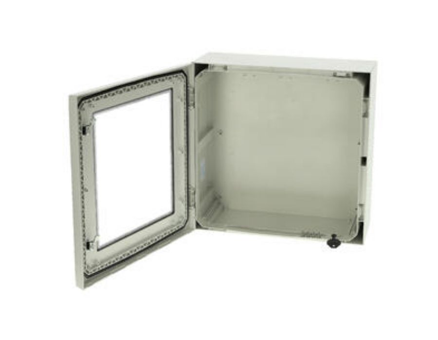 arca-505021w-no-mp Fibox ARCA 505021W No MP Series Polycarbonate Wall Box, IP66 Transparent Door, 500 mm x 500 mm x 210 mm
