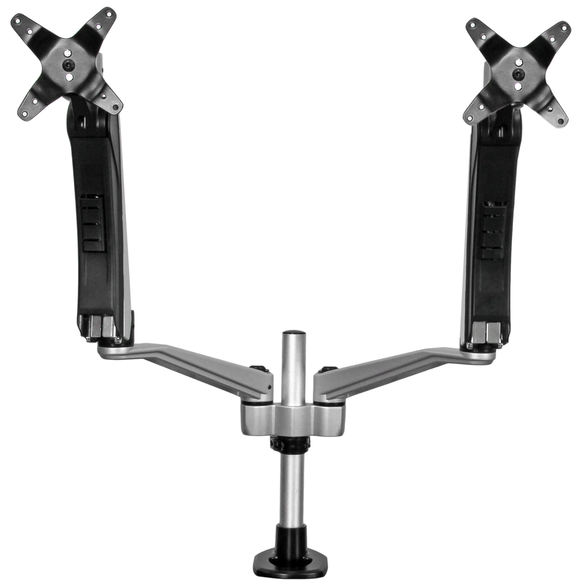 StarTech.com ARMDUAL30 Silver Monitor Arm, Desk Mount
