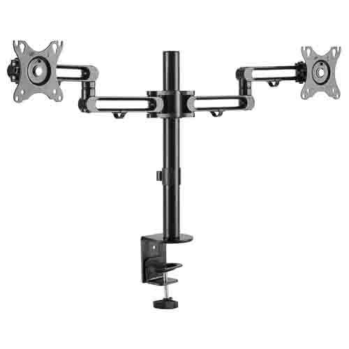 armdual3 StarTech.com ARMDUAL3 Black Dual Monitor Arm, Desk Mount