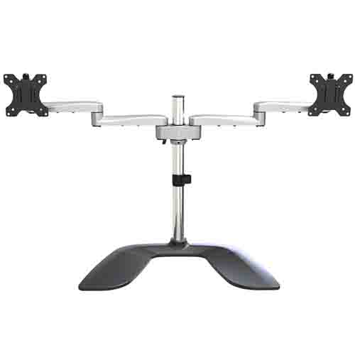 armdualss StarTech.com ARMDUALSS Silver Monitor Arm, Desk Mount