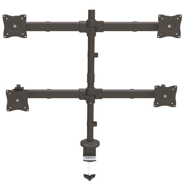 armquad StarTech.com ARMQUAD Black Monitor Arm, Desk Mount