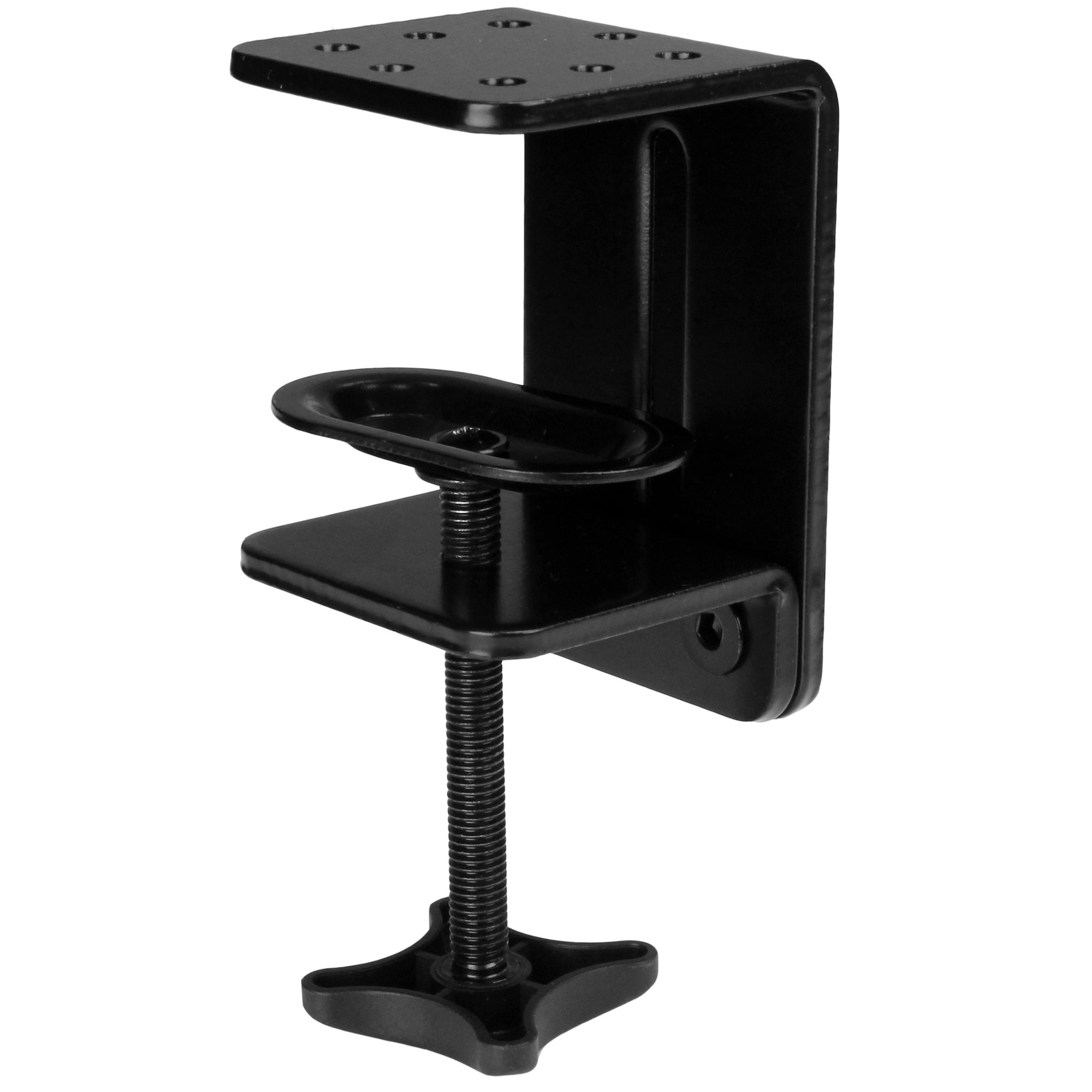 armslimduo StarTech.com ARMSLIMDUO Black Monitor Arm, Desk Mount
