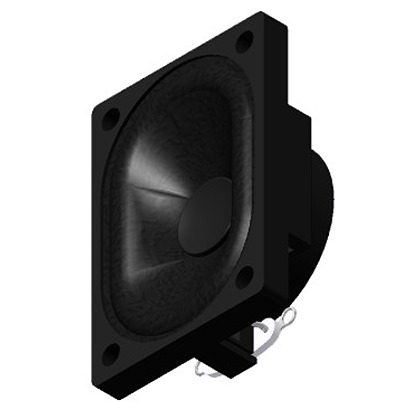 PUI Audio 2 W Miniature Speaker 13 mm, 28.4mm