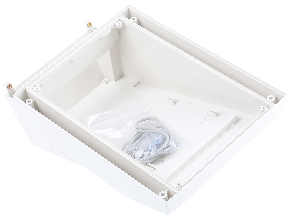 OKW Datec White ABS Instrument Case 101 mm, 272 mm, 168 mm