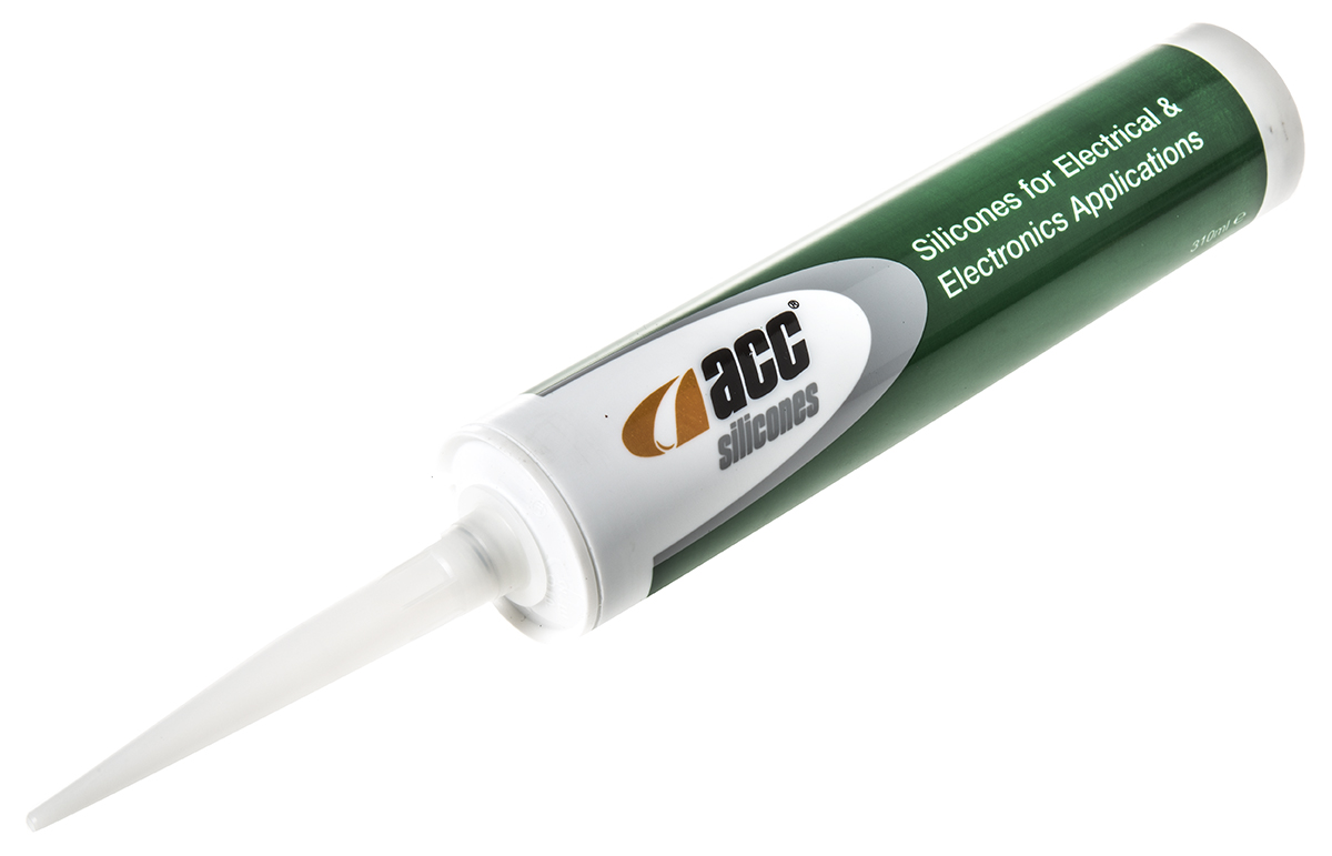 Acc Silicones AS1821 Paste Adhesive, Black, 310 ml