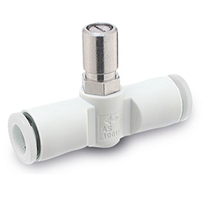 SMC AS2 Series Speed Controller Pneumatic Silencer & Exhaust Restrictor Function Fitting, AS2051F-06D, Inlet Female,