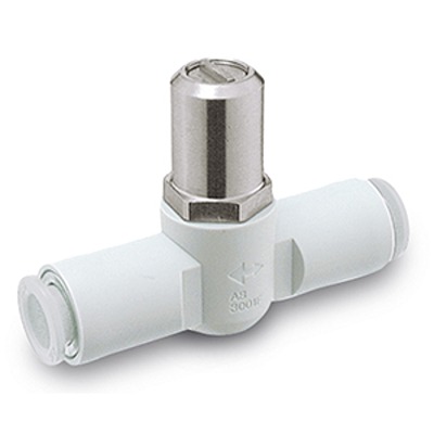 SMC AS2 Series Speed Controller Pneumatic Silencer & Exhaust Restrictor Function Fitting, AS2051F-08T, Inlet Female,