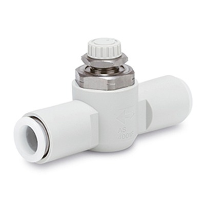 SMC AS2 Series Speed Controller Pneumatic Silencer & Exhaust Restrictor Function Fitting, AS2051FG-08, Inlet Female,