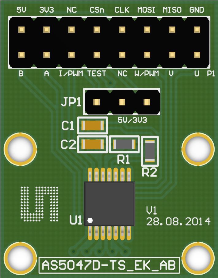 ams OSRAM Adapter Board Position Sensor Development Kit for AS5047D Motor Control