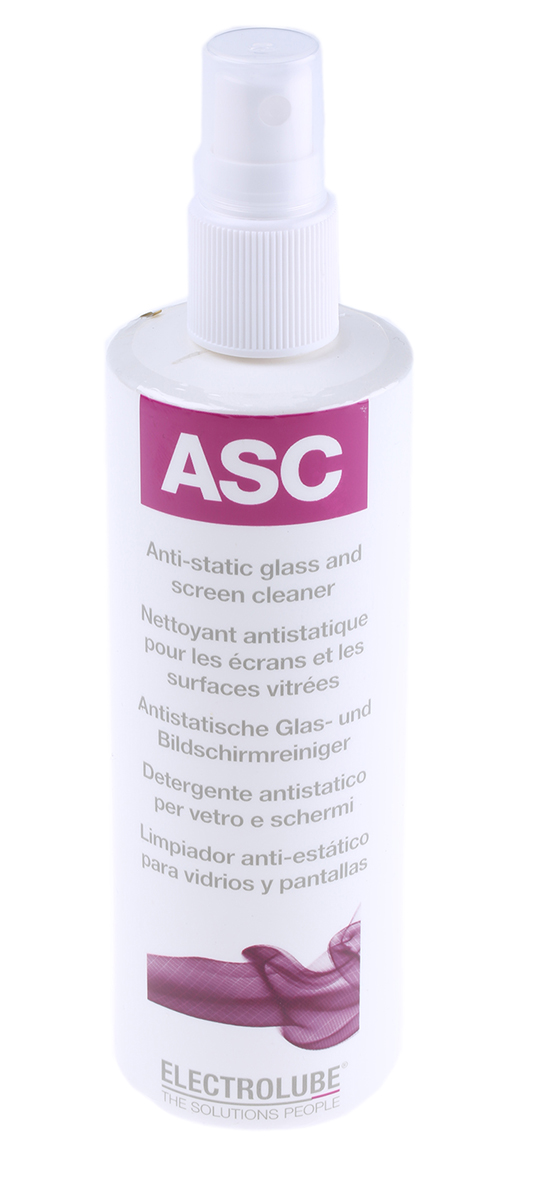 Electrolube 250ml Anti-Static Glass Cleaner Spray