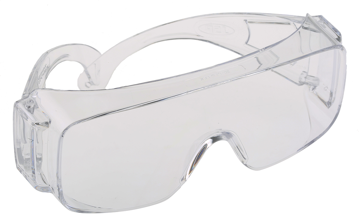 JSP Visitor Safety Glasses, Clear, Clear Polycarbonate Lens, Polycarbonate