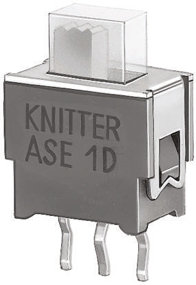 KNITTER-SWITCH IP67 PCB Slide Switch DPDT Latching 50 mA Polybutylene Terephthalate