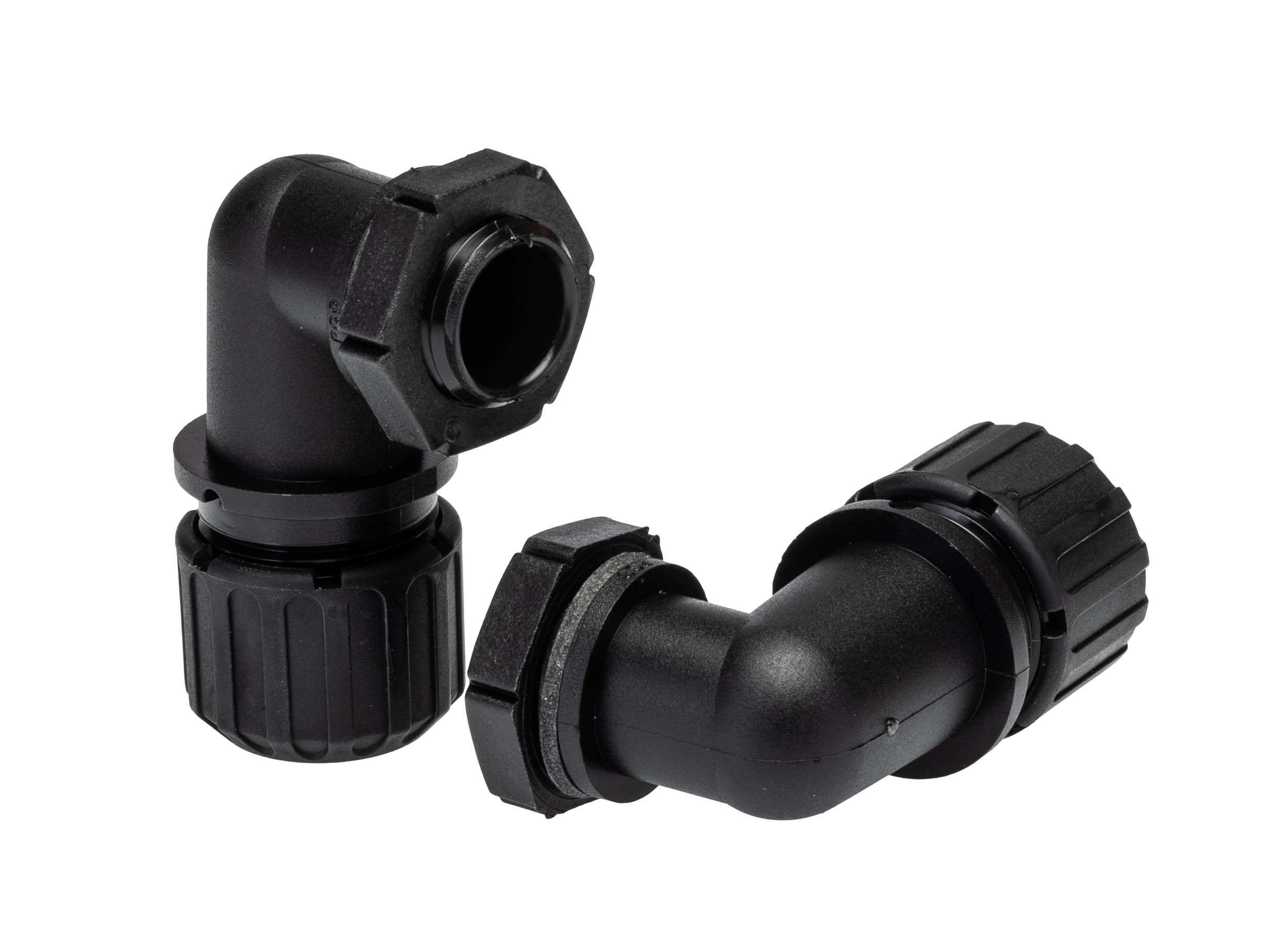 Adaptaflex Black, Conduit Fitting, 13 mm Nominal Size, PG9, Polyamide 66, Black IP67, IP66, IP68, IP69K rating