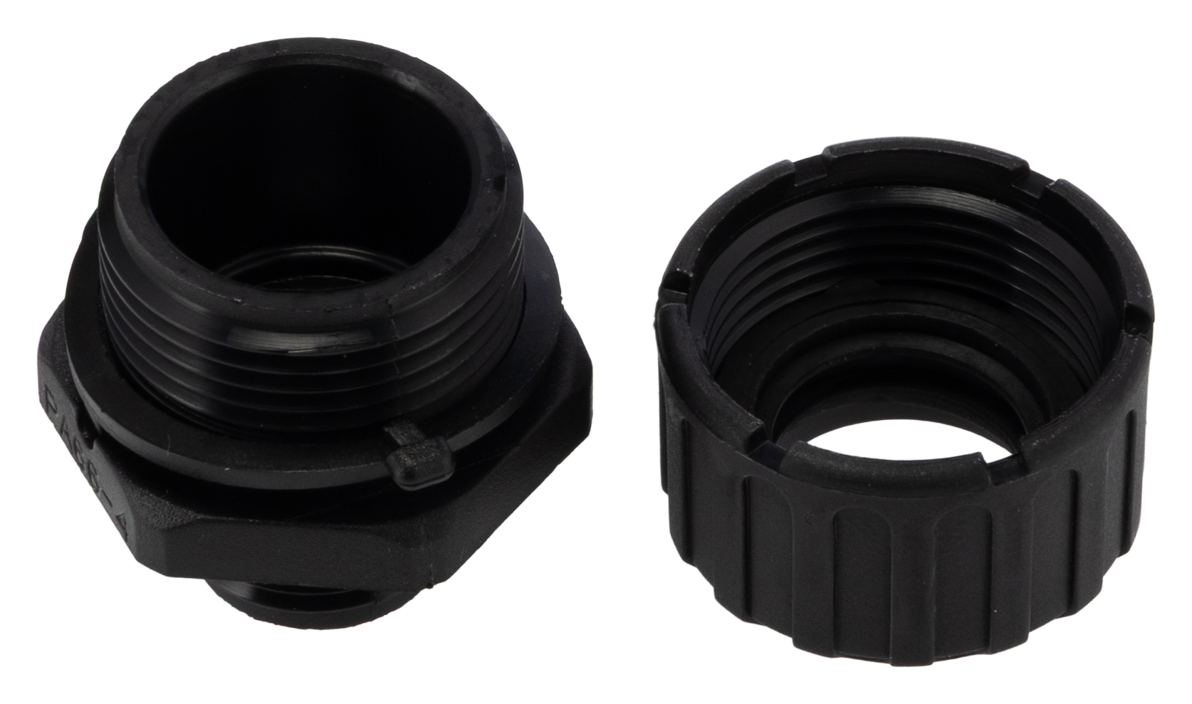 Adaptaflex Black, Conduit Fitting, 16 mm Nominal Size, PG9, Polyamide 66, Black IP67 rating