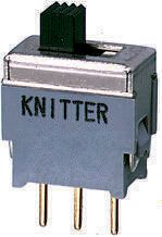 KNITTER-SWITCH PCB Slide Switch SPDT Latching 50mA Gold over Nickel Plated Phosphor Bronze