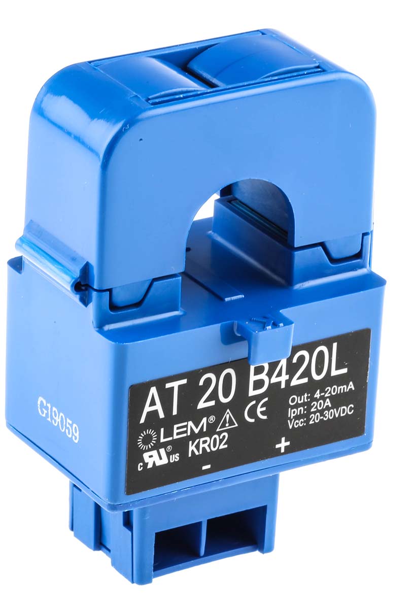 LEM AT-B420L Series Current Transformer 20 A 20V dc, 30 V dc 16 mm Bore