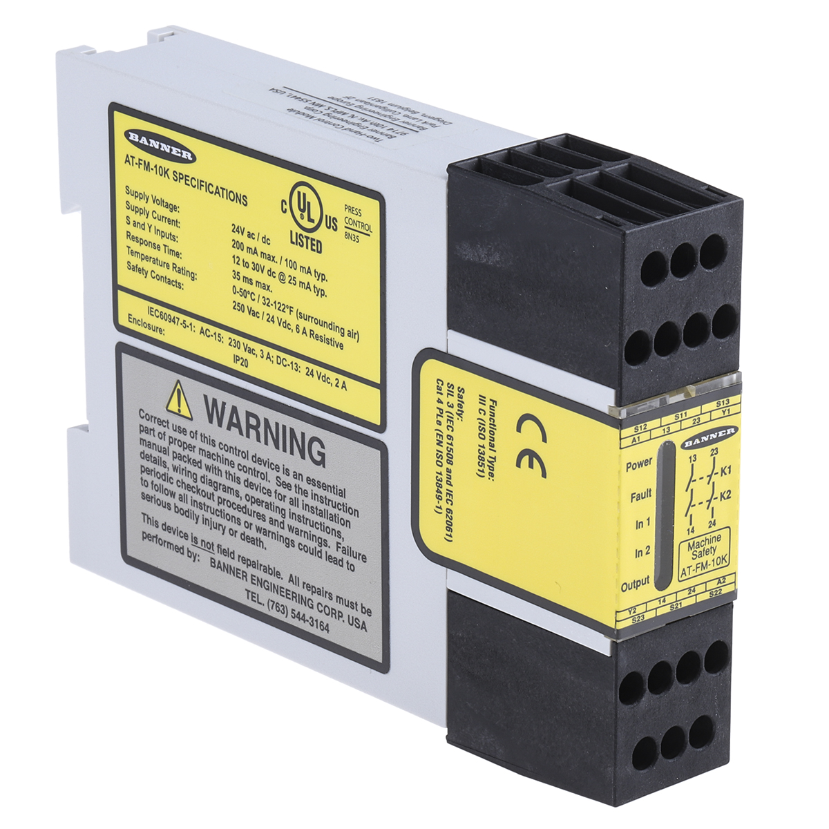 Banner Monitoring Relay Push Button