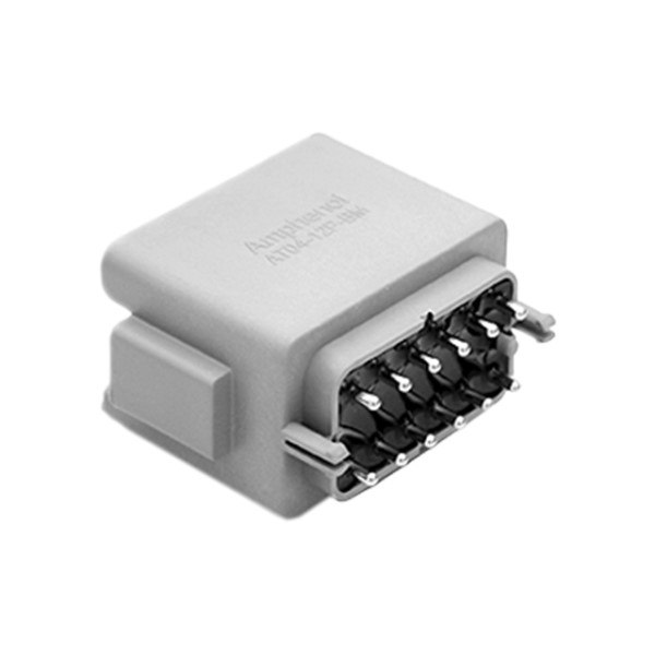 Amphenol AT04 Series Straight PCB Header, 12 Contact(s), 5 mm Pitch, 1 Row, Unshrouded