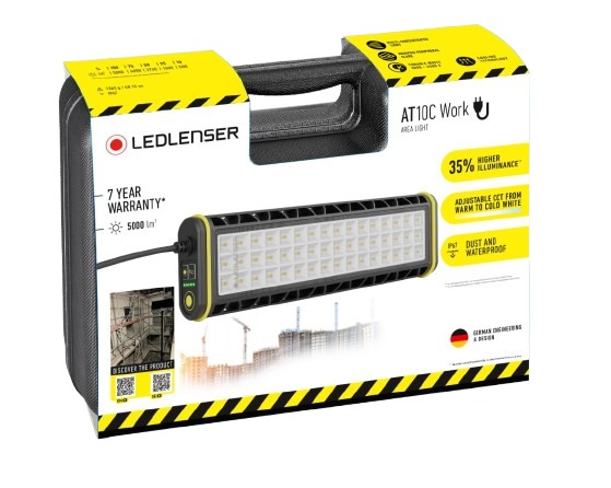 at10c-work Led Lenser AT10C Floodlight, 48 LED, 500 W Black, 5000 lm, IP67, 230V