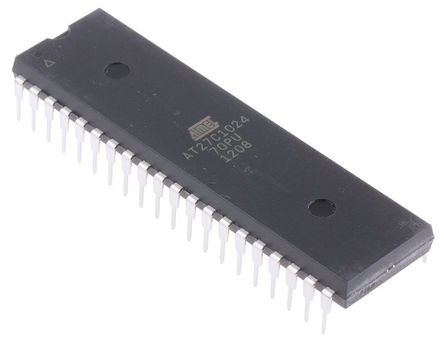 Microchip 1 MB EPROM 40-Pin PDIP, AT27C1024-70PU