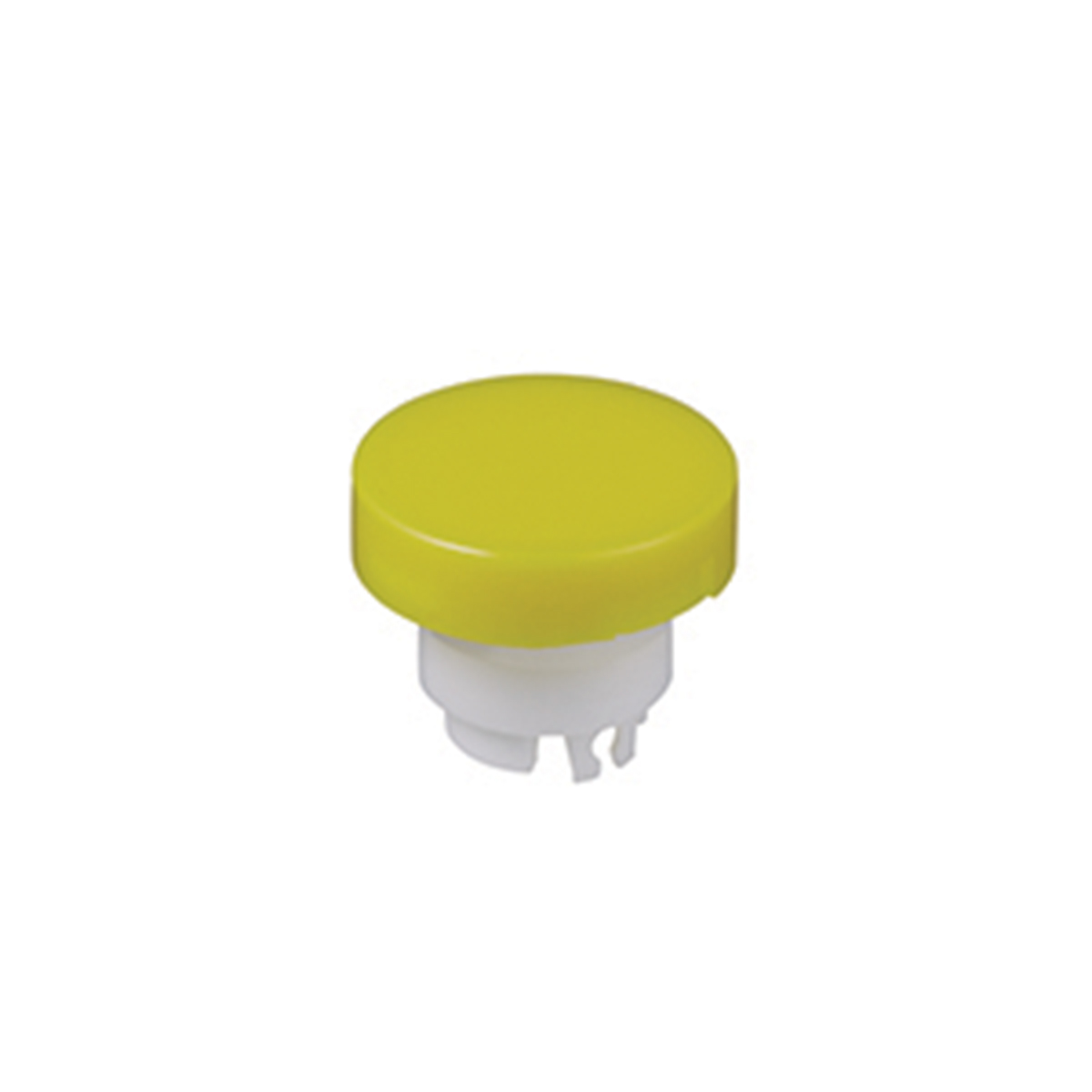 NKK Switches White, Yellow Push Button Cap for Use with YB Series Pushbuttons