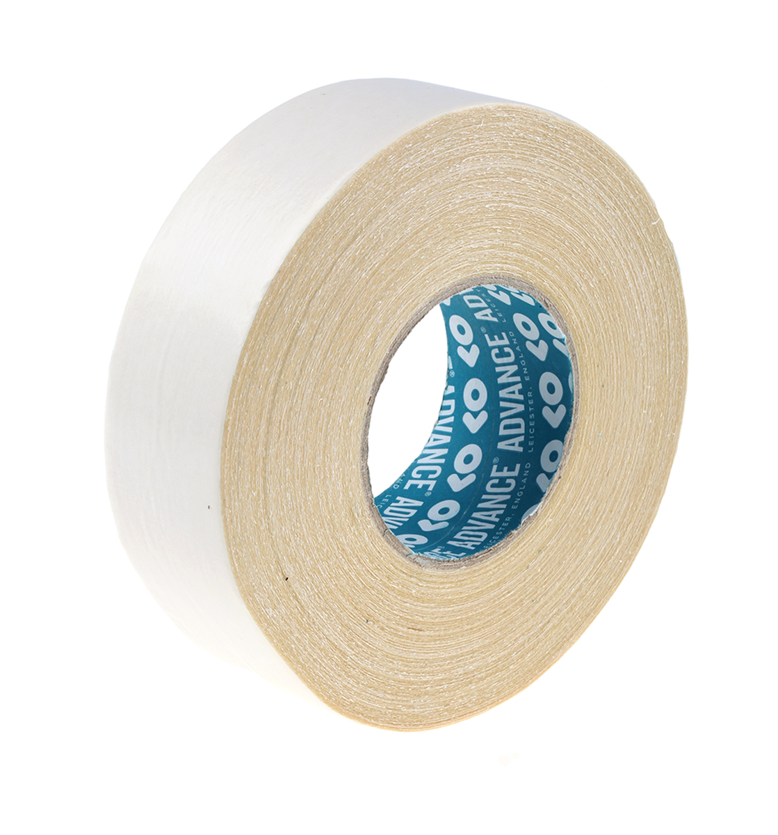 Advance Tapes AT302 White Double Sided Cloth Tape, 0.25 mm Thick, 2N/cm 22N/cm, Cloth Backing, 50mm x 50 m